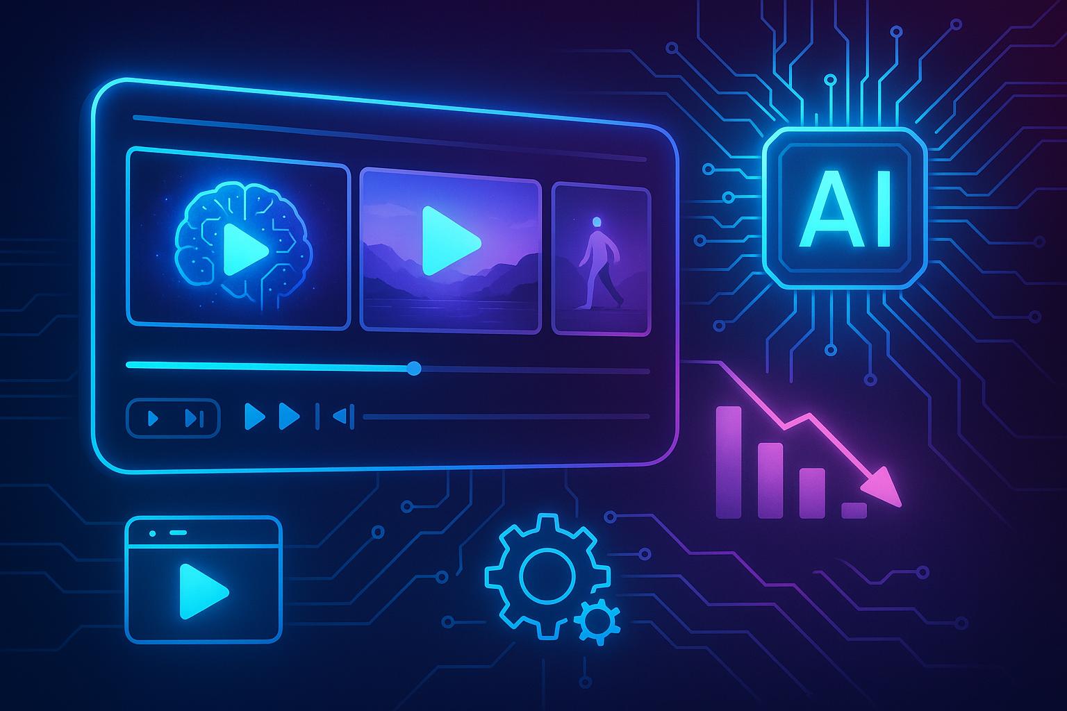 Symbolbild für KI-Video mit sinkenden Kosten durch Google Veo 3.1 Lite und mehr Automatisierung in der Videoproduktion