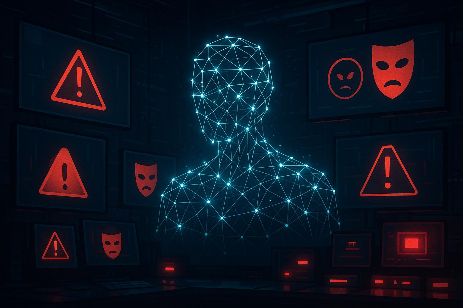 Symbolbild zu KI-Agenten, Cybersicherheit, falschen Online-Identitäten und Kontrollrisiken