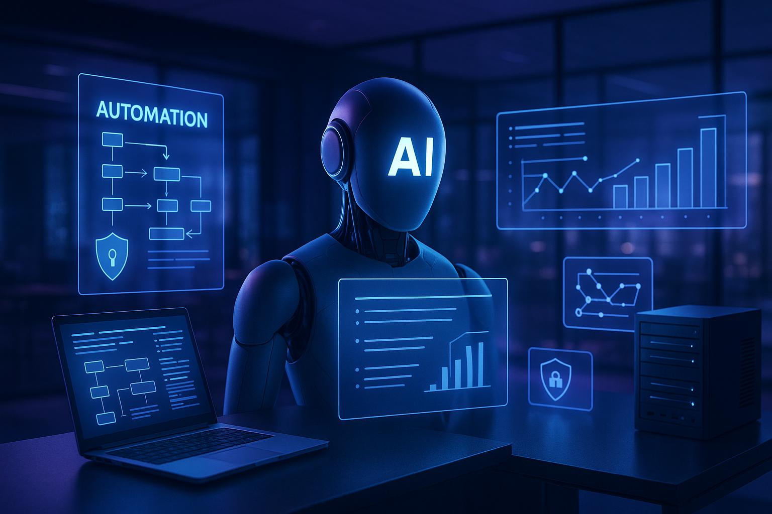 Symbolbild zu GPT-6 Astra von OpenAI mit KI-Automatisierung, digitalen Workflows und Cybersecurity im Unternehmen