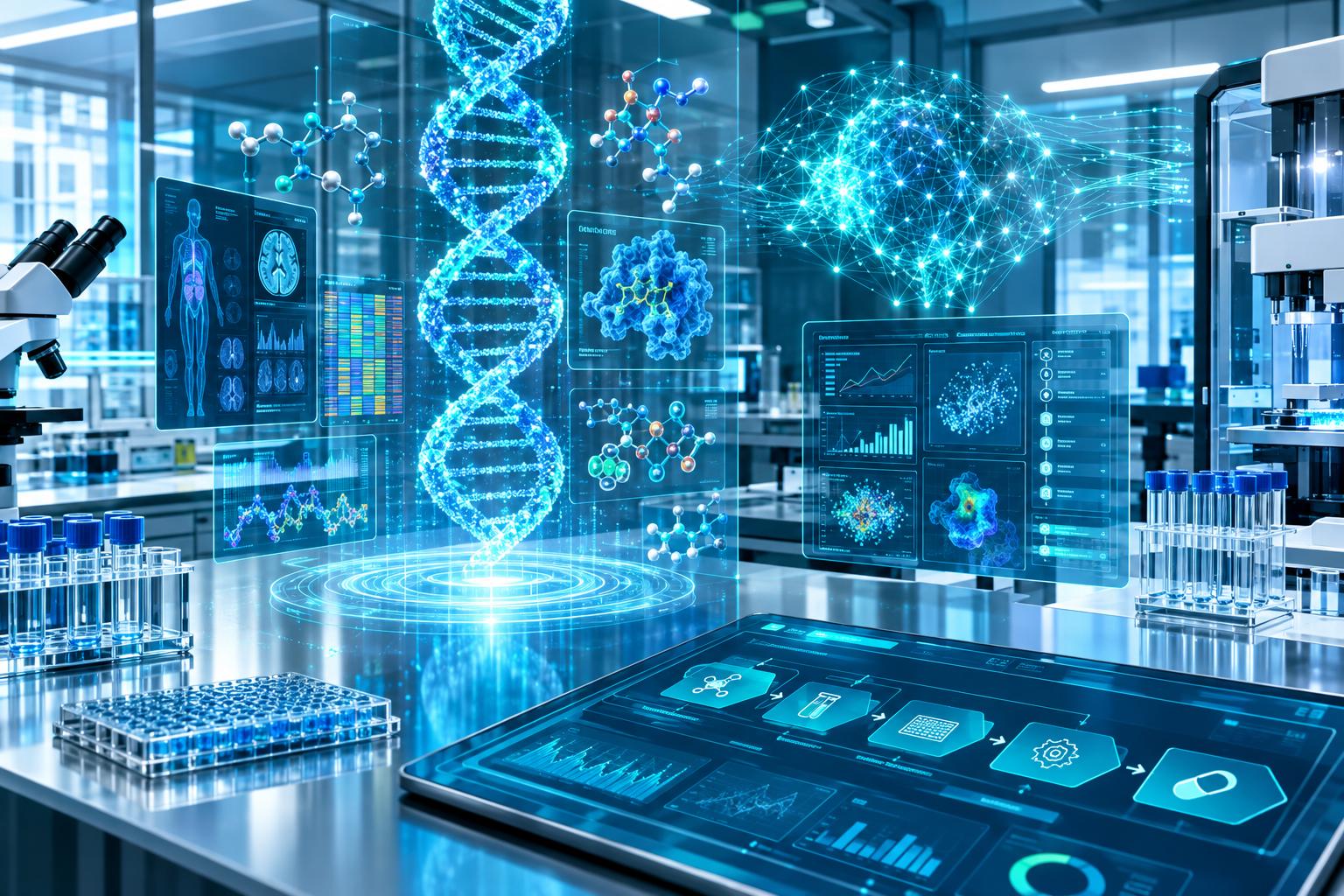 Symbolbild zu OpenAI und Orchestra Bio: Künstliche Intelligenz beschleunigt Medikamentenforschung und Biotech-Entwicklung